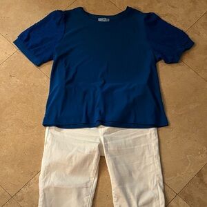 CeCe like new short sleeve blouse